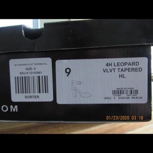 Torrid size 9w leopard print and black heels